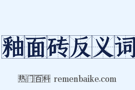 釉面砖反义词是什么意思的图片